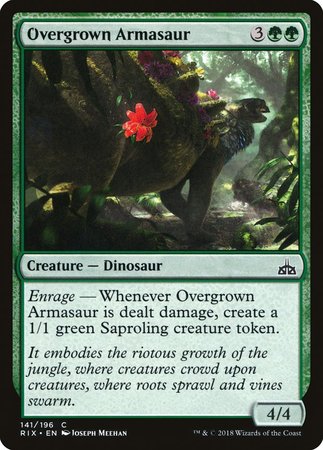 Overgrown Armasaur [Rivals of Ixalan] | Mega City Incorporated