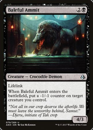 Baleful Ammit [Amonkhet] | Mega City Incorporated