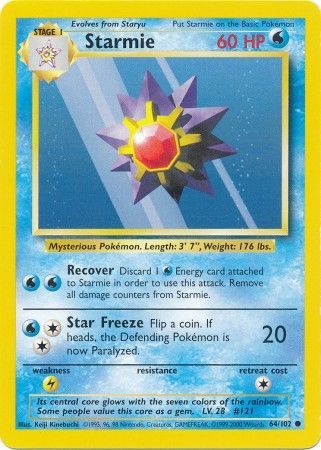 Starmie (64/102) [Base Set Unlimited] | Mega City Incorporated