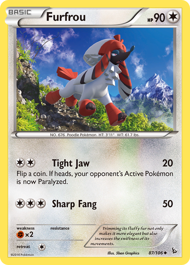 Furfrou (87/106) [XY: Flashfire] | Mega City Incorporated