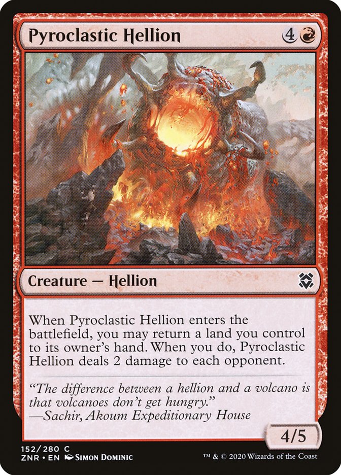 Pyroclastic Hellion [Zendikar Rising] | Mega City Incorporated