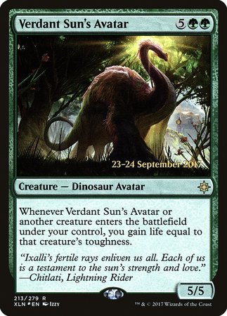 Verdant Sun's Avatar [Ixalan Promos] | Mega City Incorporated