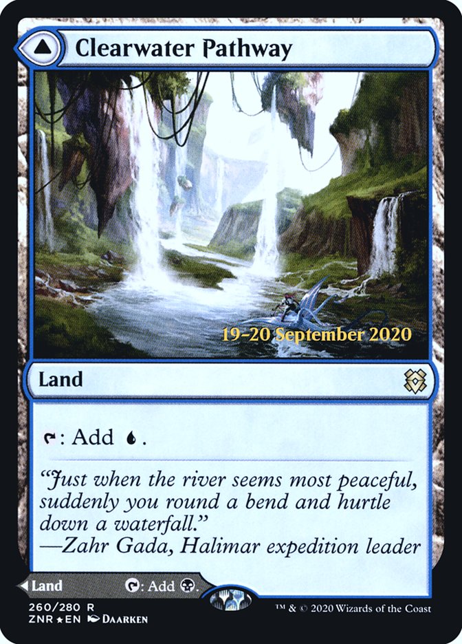 Clearwater Pathway // Murkwater Pathway  [Zendikar Rising Prerelease Promos] | Mega City Incorporated