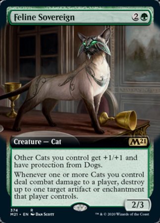 Feline Sovereign (Extended Art) [Core Set 2021] | Mega City Incorporated