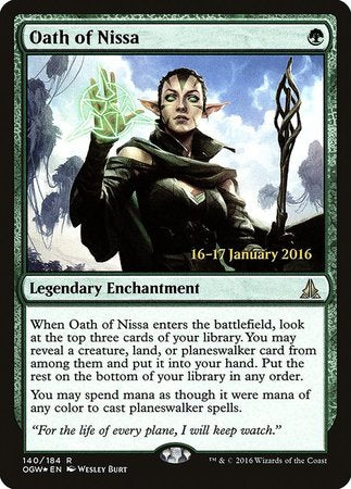 Oath of Nissa [Oath of the Gatewatch Promos] | Mega City Incorporated