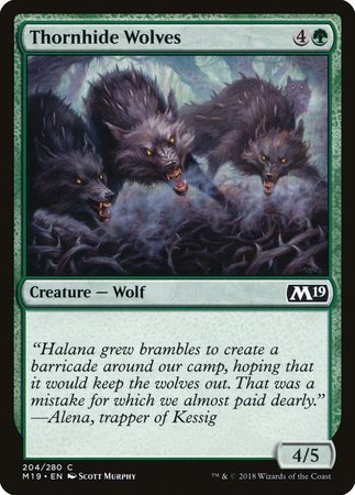 Thornhide Wolves [Core Set 2019] | Mega City Incorporated