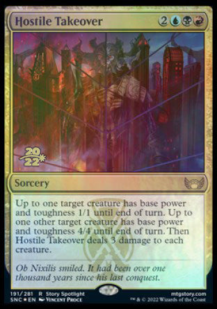 Hostile Takeover [Streets of New Capenna Prerelease Promos] | Mega City Incorporated