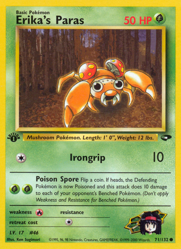 Erika's Paras (71/132) [Gym Challenge 1st Edition] | Mega City Incorporated