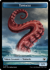 Tentacle // Human (26) Double-Sided Token [March of the Machine Commander Tokens] | Mega City Incorporated