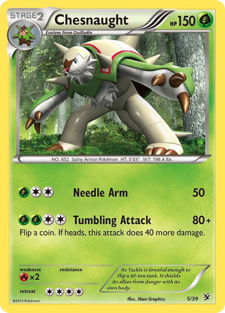 Chesnaught (5/39) [XY: Kalos Starter Set] | Mega City Incorporated