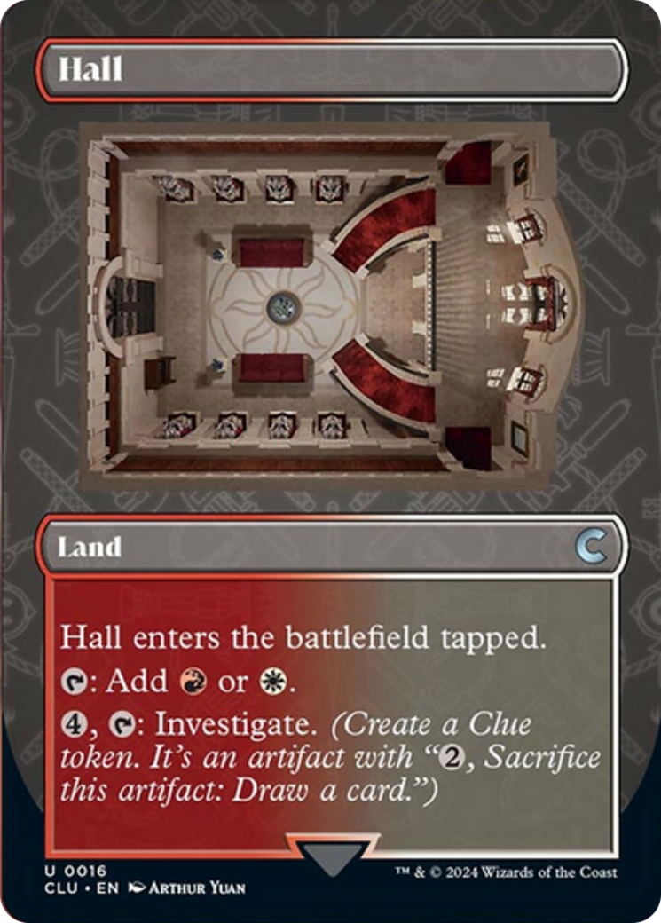 Hall (Borderless) [Ravnica: Clue Edition] | Mega City Incorporated