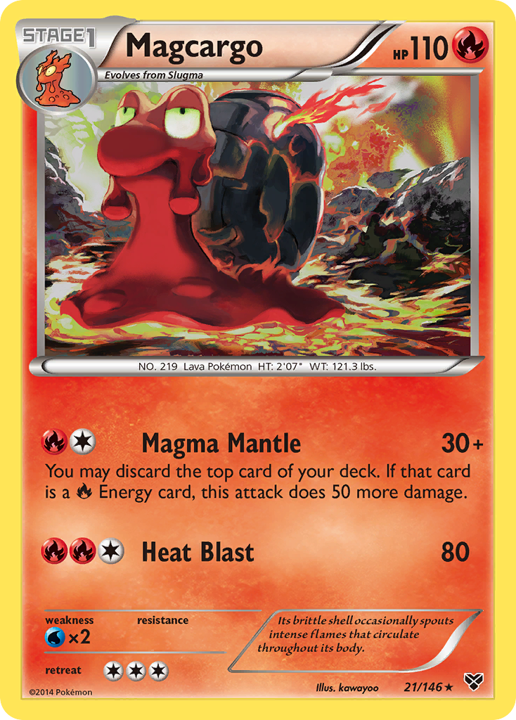 Magcargo (21/146) [XY: Base Set] | Mega City Incorporated