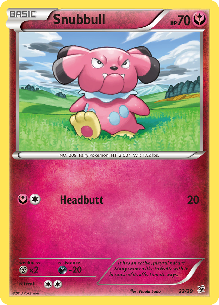 Snubbull (22/39) [XY: Kalos Starter Set] | Mega City Incorporated