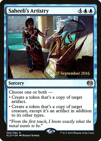 Saheeli's Artistry [Kaladesh Promos] | Mega City Incorporated