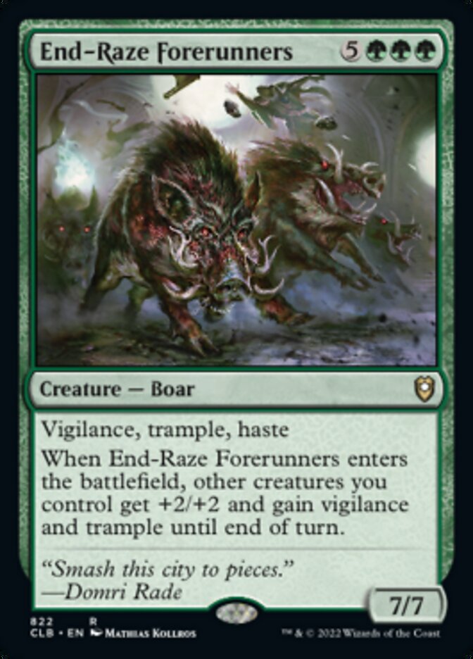 End-Raze Forerunners [Commander Legends: Battle for Baldur's Gate] | Mega City Incorporated