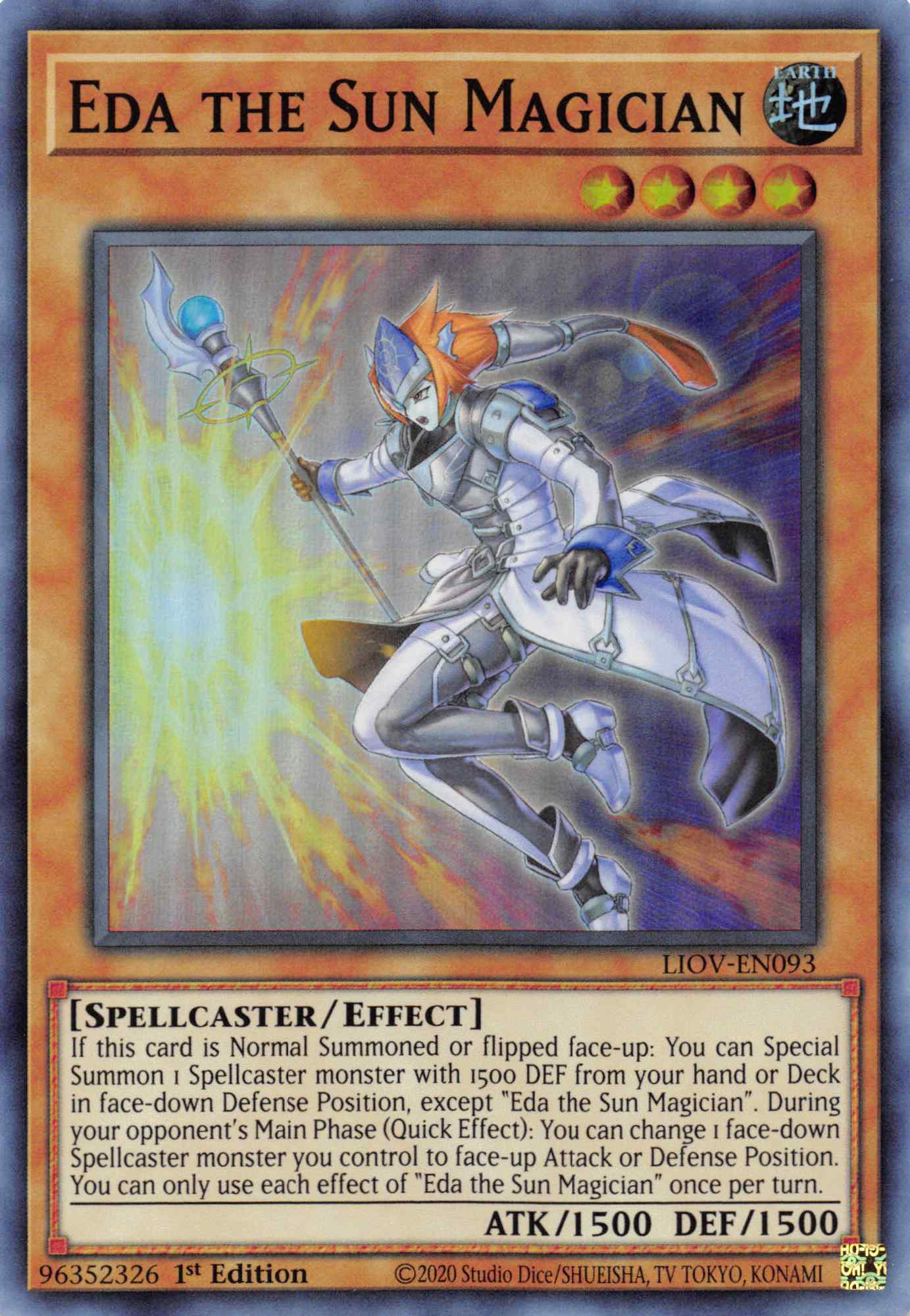 Eda the Sun Magician [LIOV-EN093] Super Rare | Mega City Incorporated
