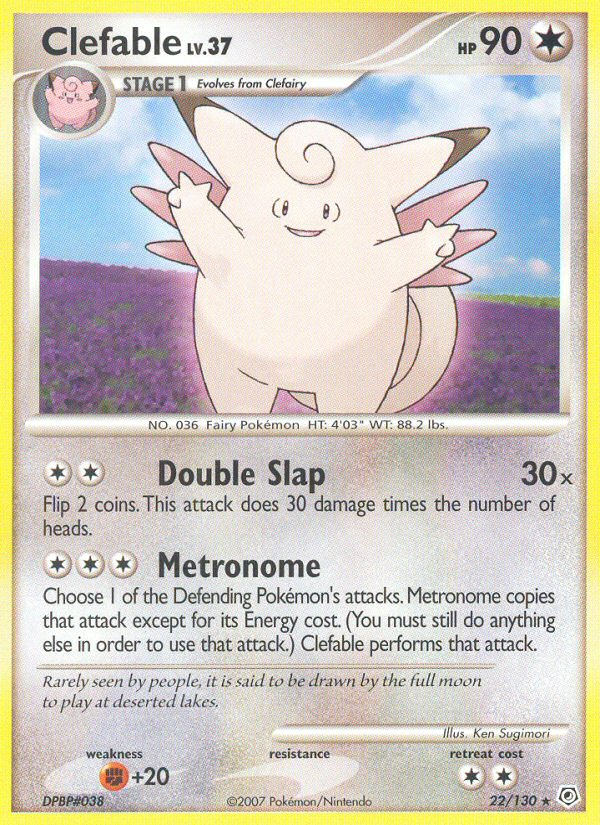 Clefable (22/130) [Diamond & Pearl: Base Set] | Mega City Incorporated