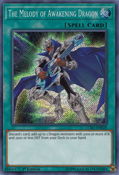 The Melody of Awakening Dragon [LCKC-EN028] Secret Rare | Mega City Incorporated