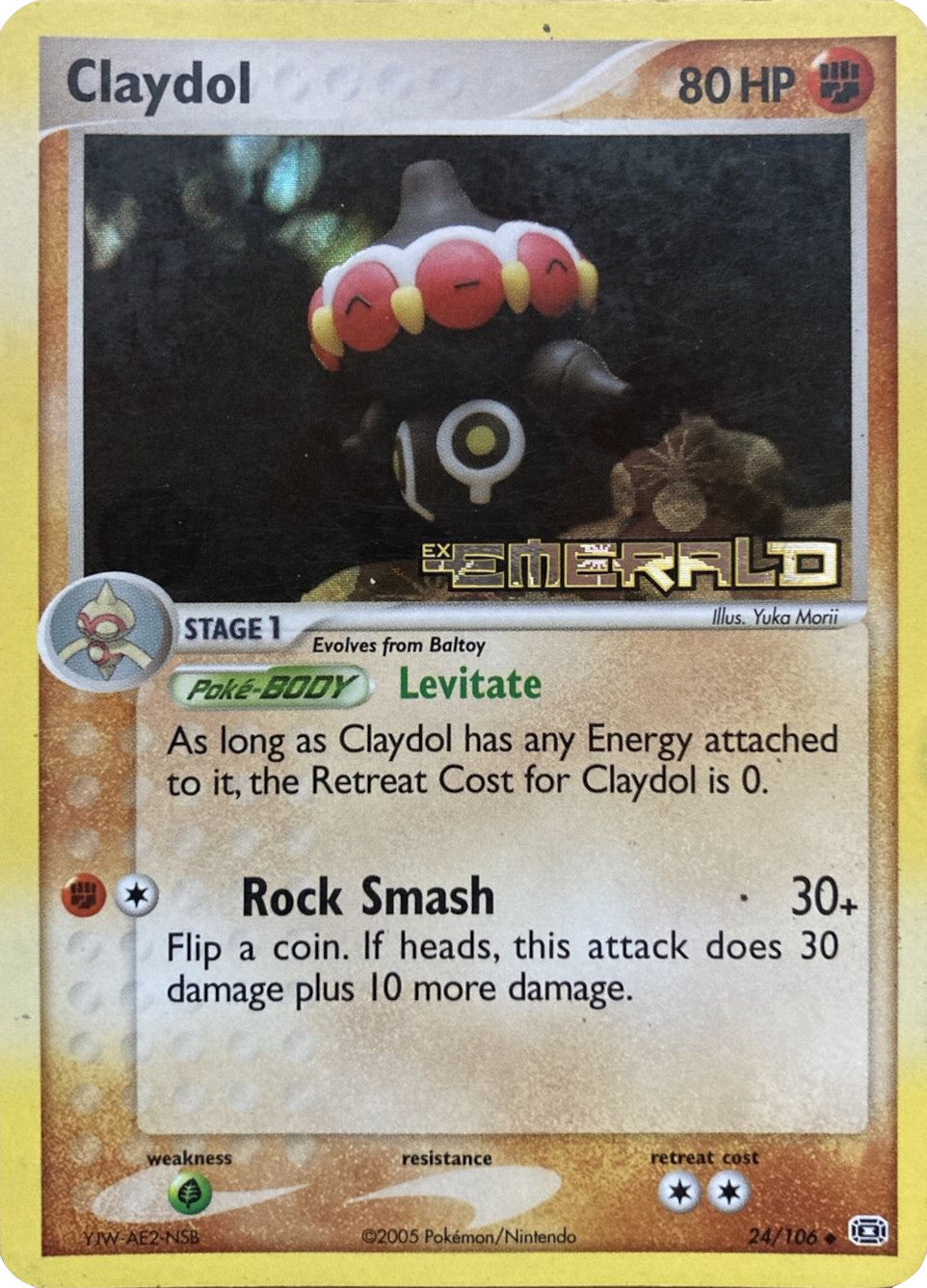 Claydol (24/106) (Stamped) [EX: Emerald] | Mega City Incorporated