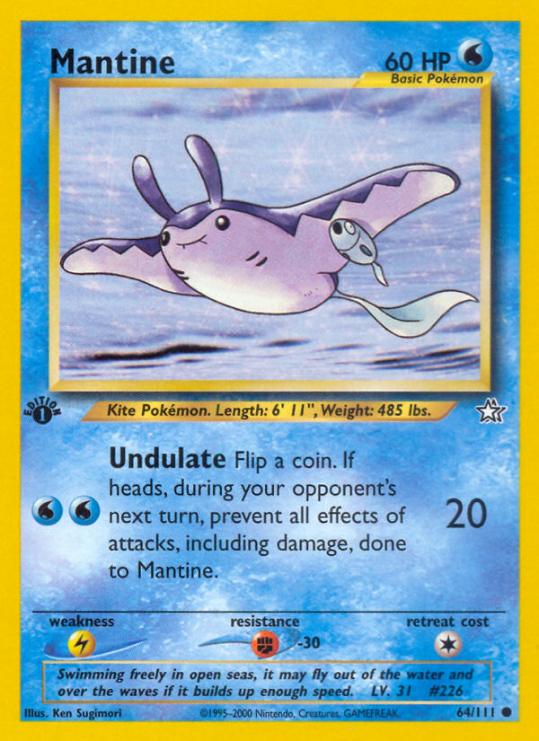 Mantine (64/111) [Neo Genesis 1st Edition] | Mega City Incorporated