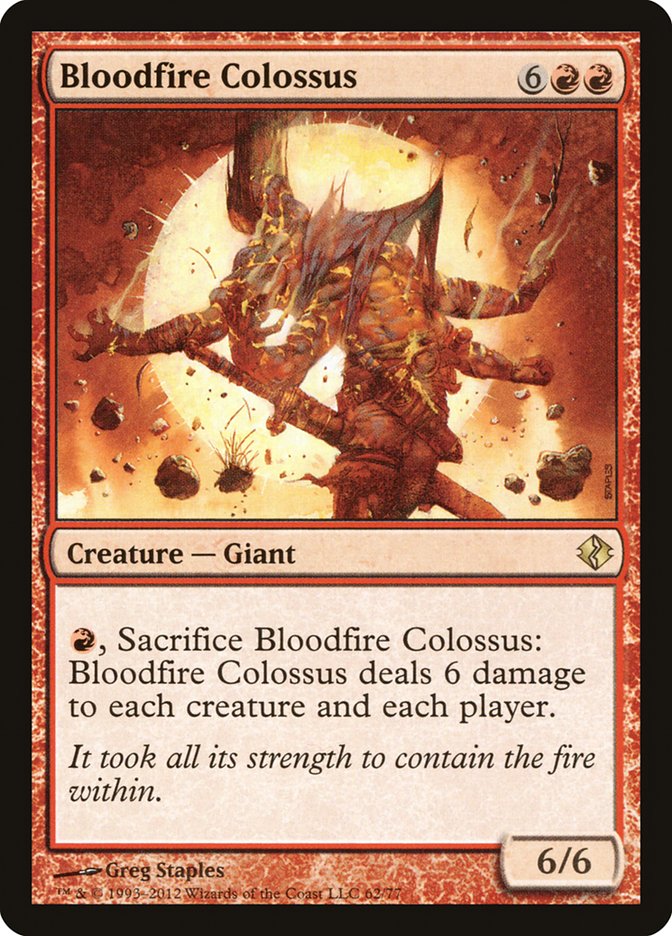 Bloodfire Colossus [Duel Decks: Venser vs. Koth] | Mega City Incorporated