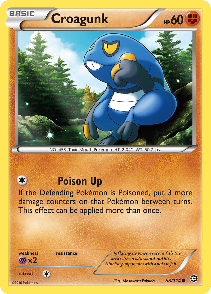 Croagunk (58/114) [XY: Steam Siege] | Mega City Incorporated