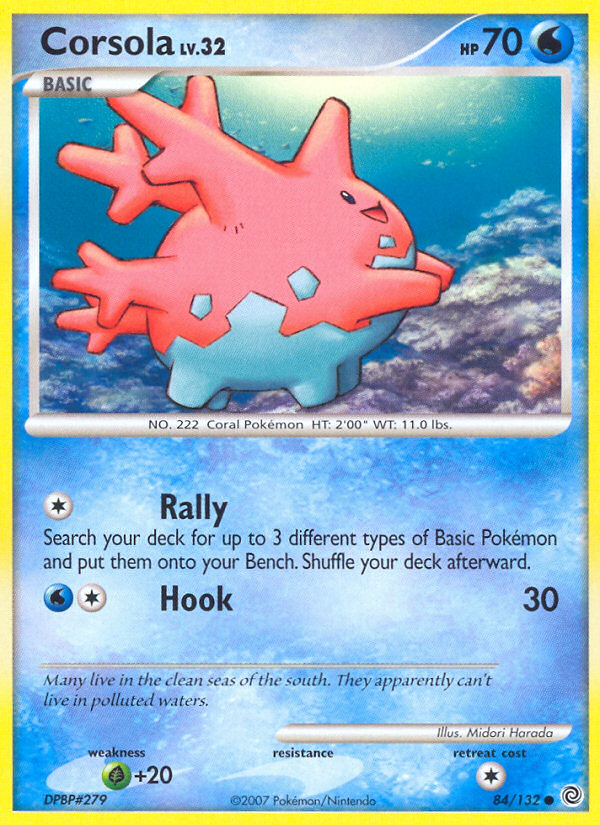 Corsola (84/132) [Diamond & Pearl: Secret Wonders] | Mega City Incorporated