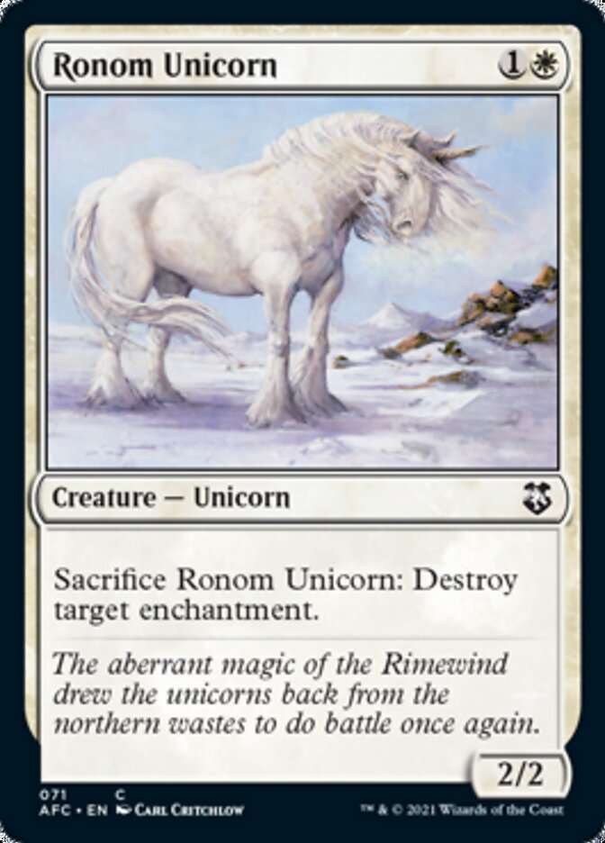 Ronom Unicorn [Dungeons & Dragons: Adventures in the Forgotten Realms Commander] | Mega City Incorporated