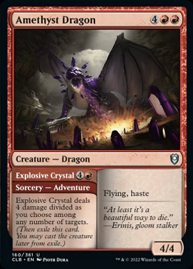 Amethyst Dragon // Explosive Crystal [Commander Legends: Battle for Baldur's Gate] | Mega City Incorporated