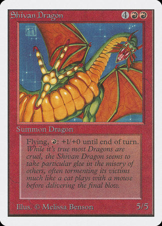 Shivan Dragon [Unlimited Edition] | Mega City Incorporated