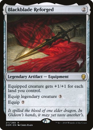 Blackblade Reforged [Dominaria Promos] | Mega City Incorporated