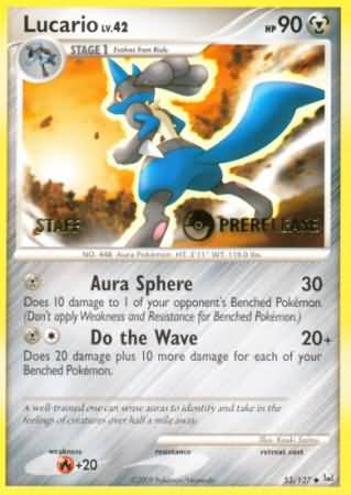 Lucario (53/127) (Staff Prerelease Promo) [Diamond & Pearl: Black Star Promos] | Mega City Incorporated