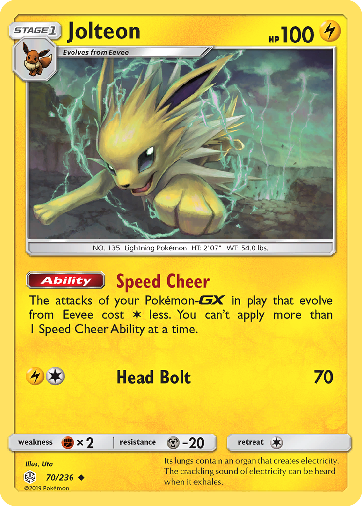 Jolteon (70/236) [Sun & Moon: Cosmic Eclipse] | Mega City Incorporated