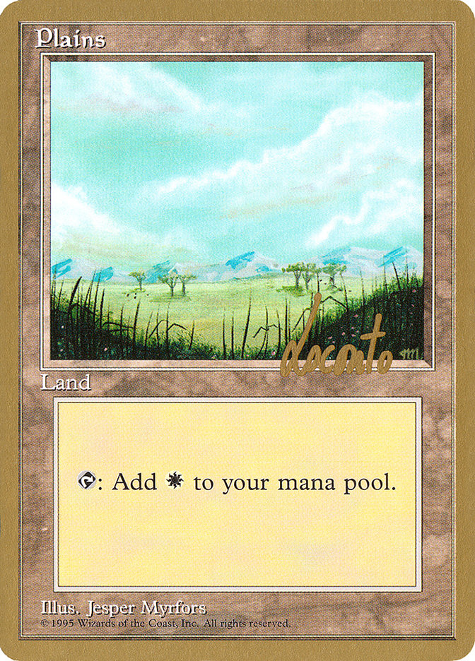 Plains (ml365) (Michael Loconto) [Pro Tour Collector Set] | Mega City Incorporated