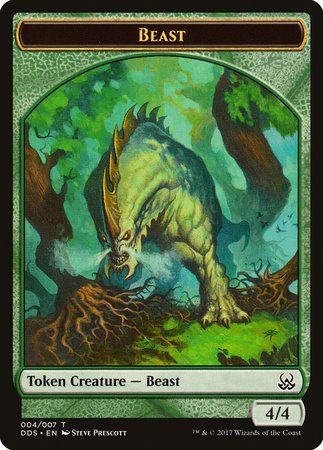 Beast Token [Duel Decks: Mind vs. Might Tokens] | Mega City Incorporated