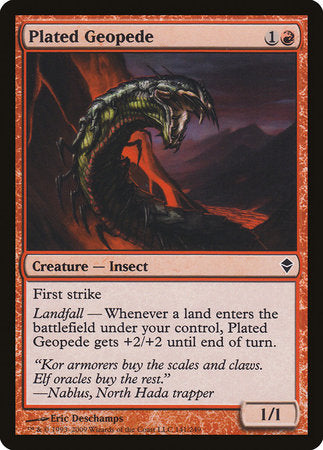 Plated Geopede [Zendikar] | Mega City Incorporated