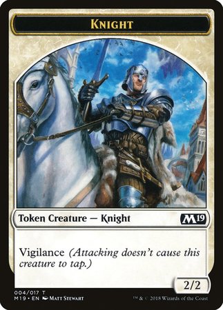 Knight Token [Core Set 2019 Tokens] | Mega City Incorporated