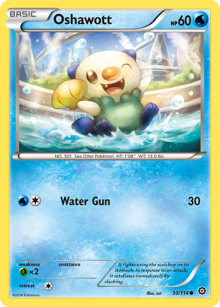 Oshawott (30/114) [XY: Steam Siege] | Mega City Incorporated