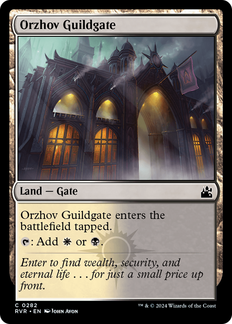 Orzhov Guildgate [Ravnica Remastered] | Mega City Incorporated