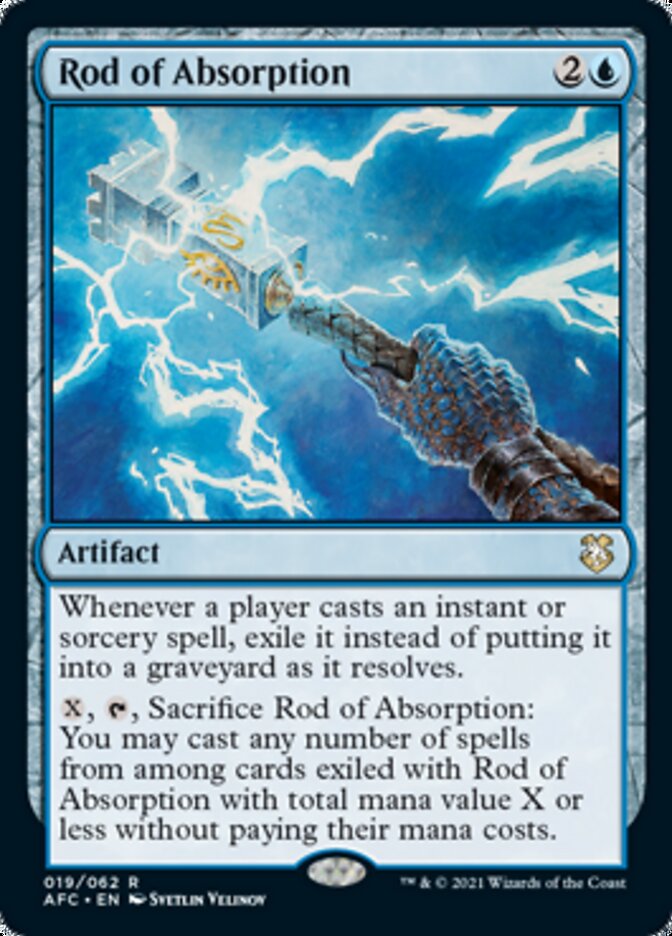 Rod of Absorption [Dungeons & Dragons: Adventures in the Forgotten Realms Commander] | Mega City Incorporated