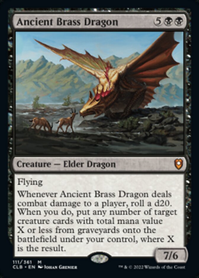 Ancient Brass Dragon [Commander Legends: Battle for Baldur's Gate] | Mega City Incorporated