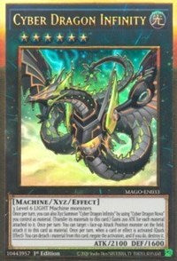 Cyber Dragon Infinity (Alternate Art) [MAGO-EN033] Gold Rare | Mega City Incorporated