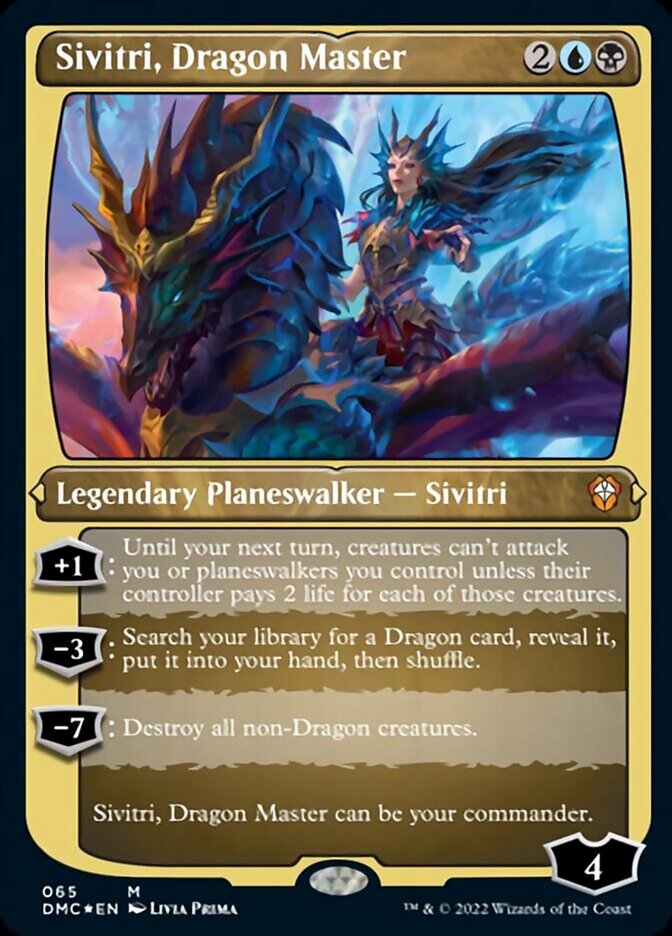 Sivitri, Dragon Master (Foil Etched) [Dominaria United Commander] | Mega City Incorporated