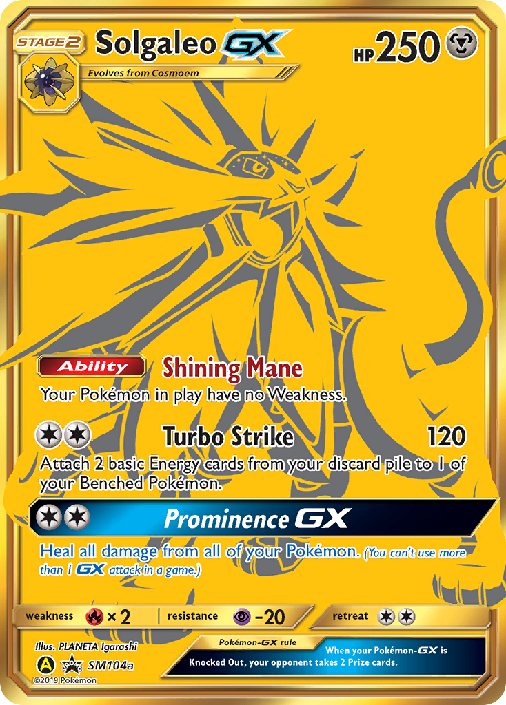 Solgaleo GX (SM104a) [Sun & Moon: Black Star Promos] | Mega City Incorporated