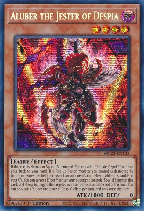 Aluber the Jester of Despia [MP22-EN123] Prismatic Secret Rare | Mega City Incorporated