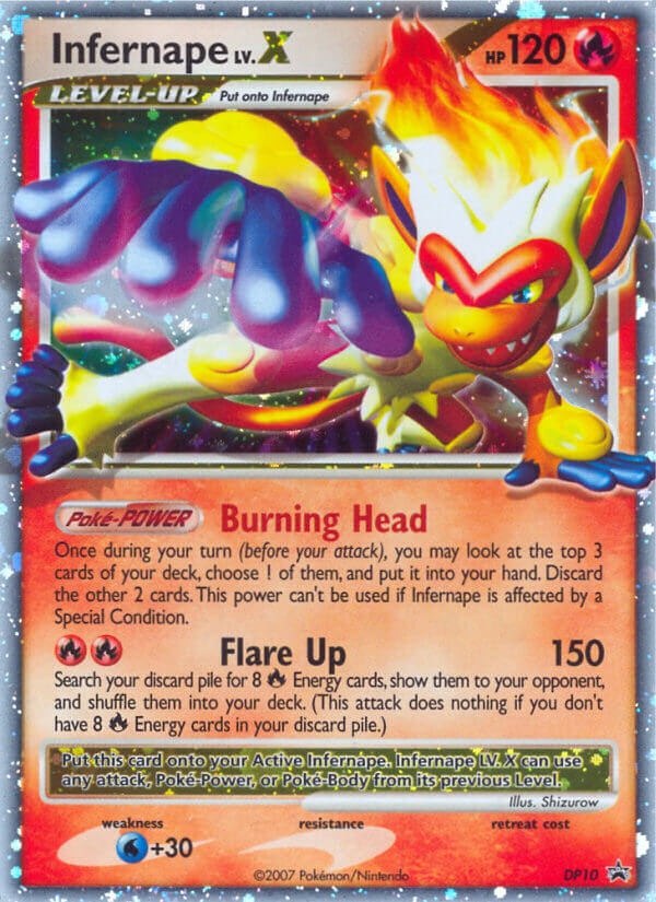 Infernape LV.X (DP10) [Diamond & Pearl: Black Star Promos] | Mega City Incorporated