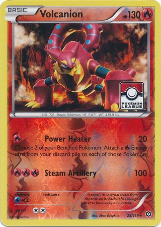 Volcanion (25/114) (League Promo) [XY: Steam Siege] | Mega City Incorporated