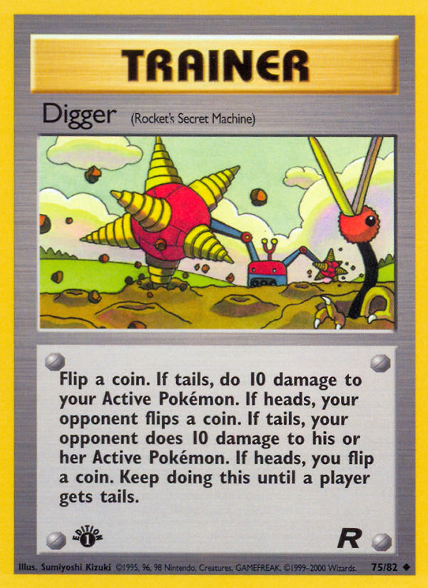 Digger (75/82) [Team Rocket 1st Edition] | Mega City Incorporated