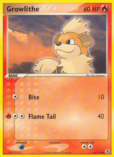 Growlithe (64/112) [EX: FireRed & LeafGreen] | Mega City Incorporated