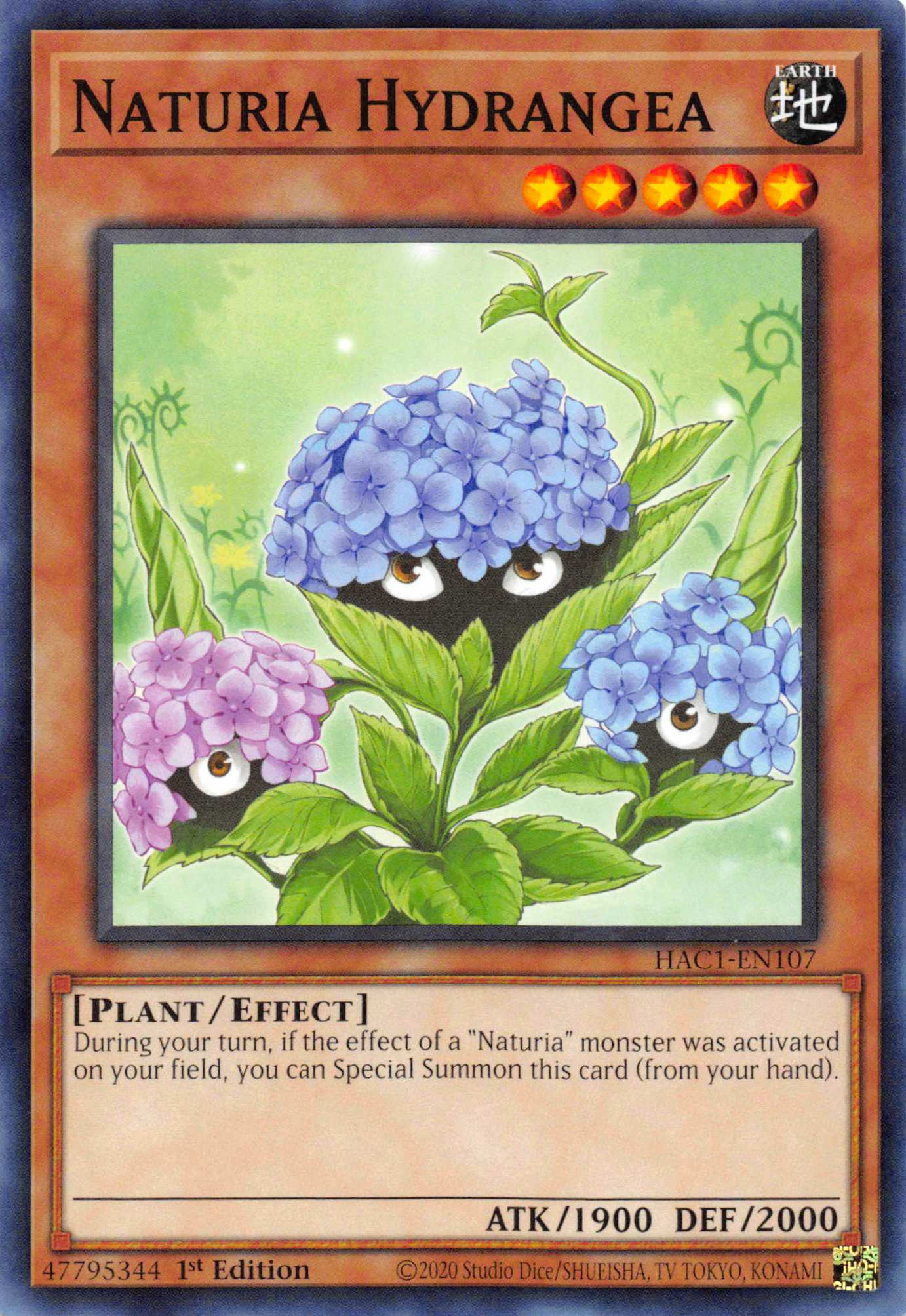 Naturia Hydrangea [HAC1-EN107] Common | Mega City Incorporated